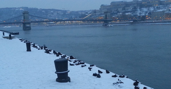 shoes on the danube bank