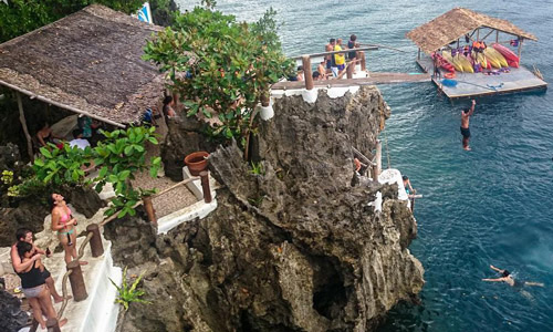 Cliff jumping Ariel's Point Best things to do in Boracay
