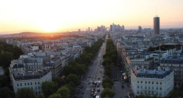 Champs Elysees Street Sunset View What to do in Paris