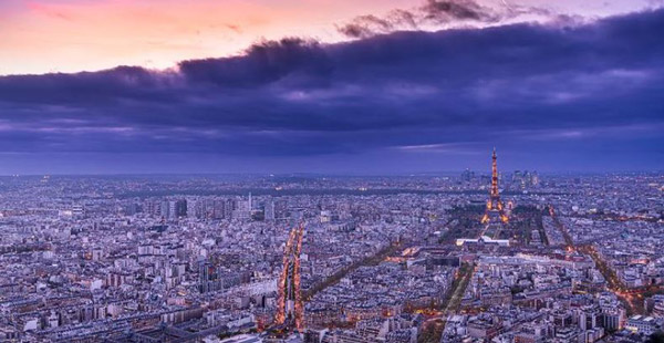 Eiffel Tower City View Montparnasse Tower