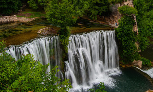 Visa free countries Jajce Pliva Waterfall