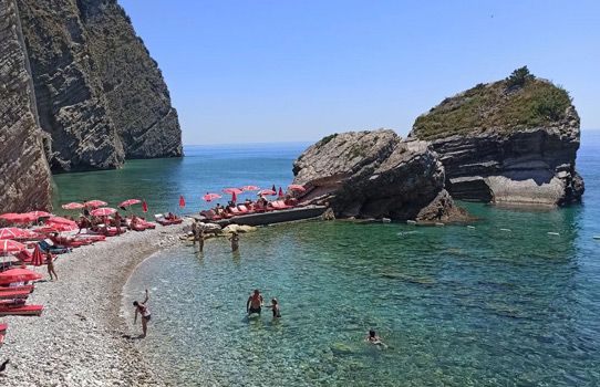 Budva Beaches Sveti Nikola Island Where to swim in Montenegro