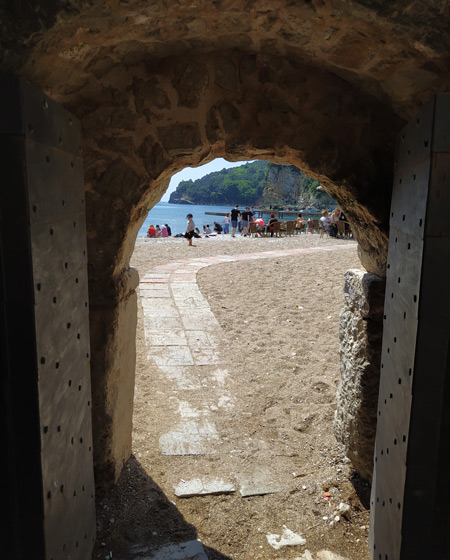 The gate to Adriatic Sea From Stari Grad